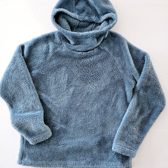 Eddie Bauer Sweaters - Eddie Bauer Women's Blue Fleece Pullover Jacket Sweater Hoodie Medium